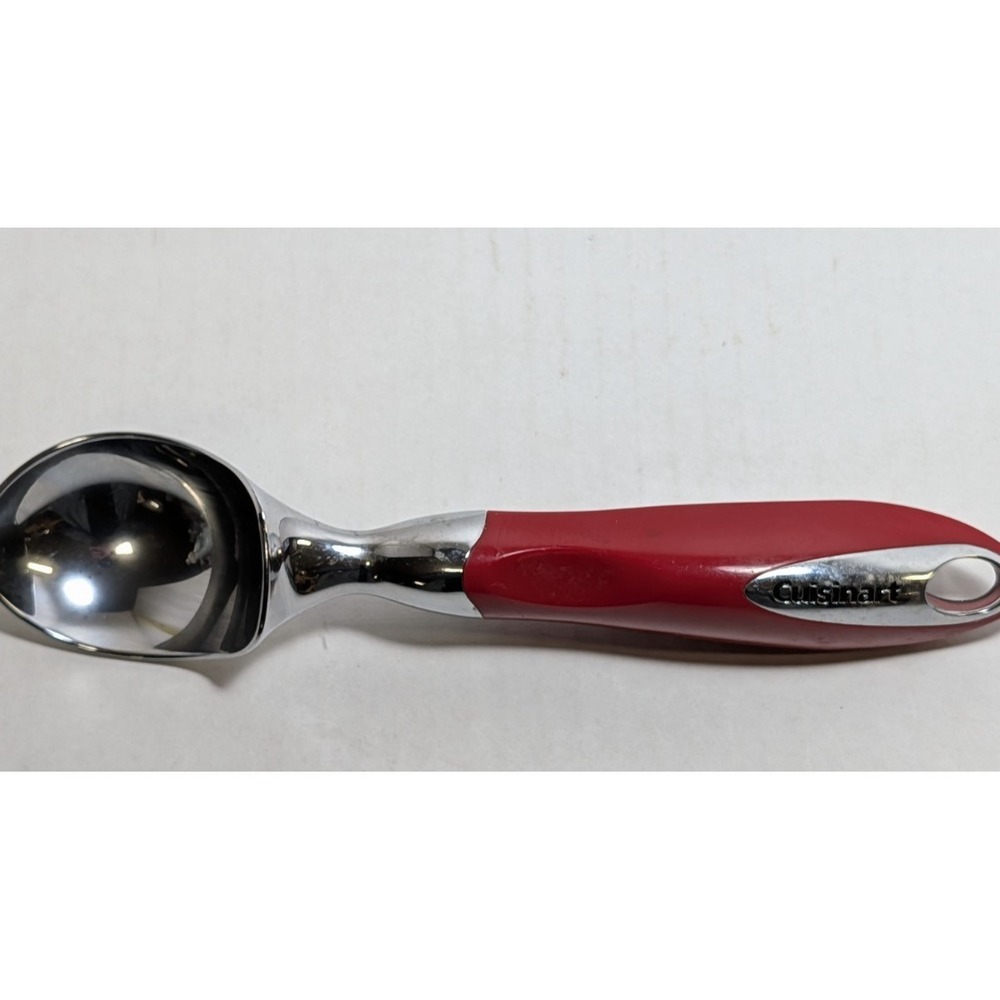 Cuisinart Ice Cream Scoop Stainless Steel Red Handle Kitchen Utensil